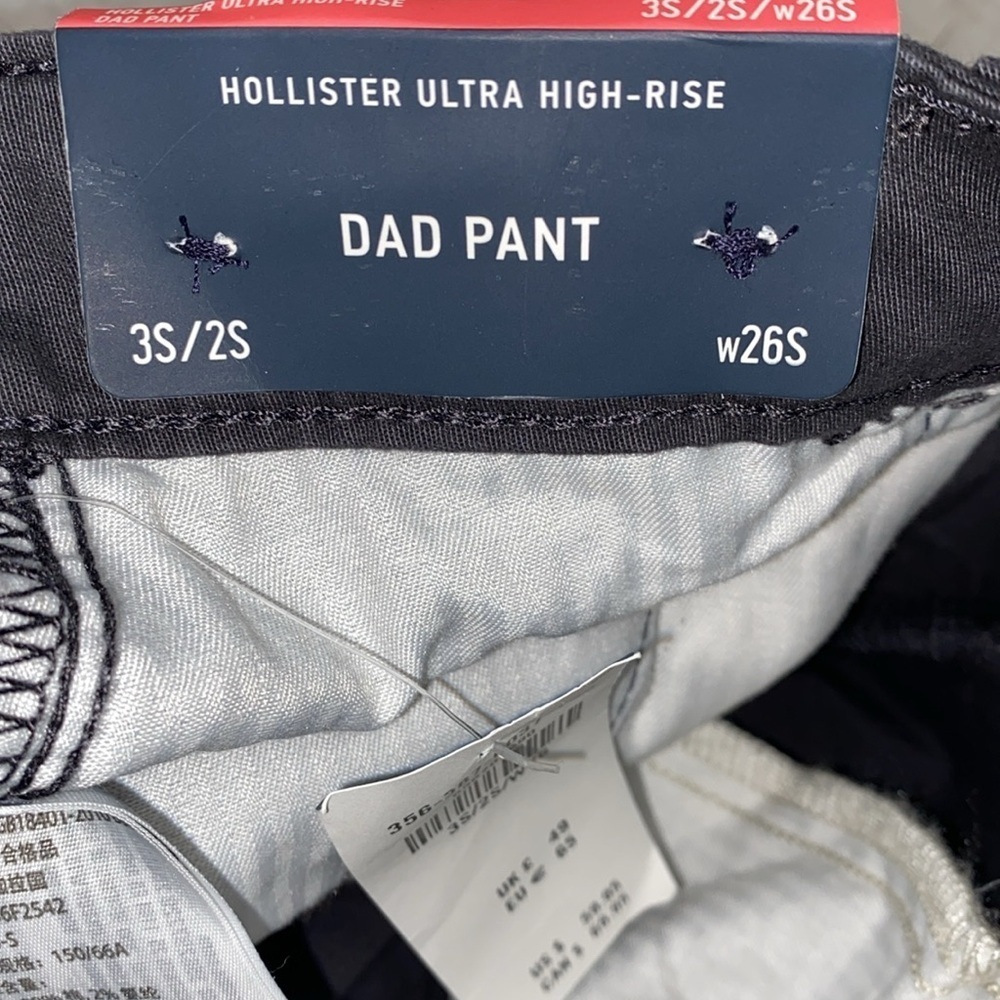 Hollister ultra high rise dad pant new with tags size 2S - Picture 8 of 9